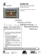 Archgard EURO 35 Users Installation Operation & Maintenance Manual