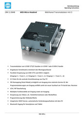 Wisi OM 11 0648 Operating Instructions Manual