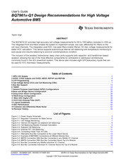 Texas Instruments BQ7961-Q1 Series User Manual