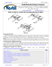 Vestil DGS-A Manual