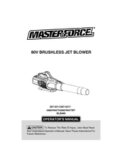 MasterForce 2400794VT Operator's Manual