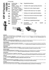 Mafell KSP 40 Flexistem Original Operating Instructions