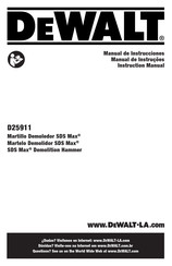 DeWalt SDS Max D25911 Instruction Manual