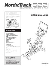 ICON Health & Fitness NordicTrack S22i User Manual