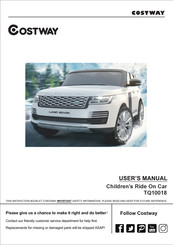 Costway TQ10018 User Manual
