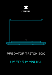 Acer Predator Triton 300 User Manual
