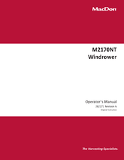 MacDon M2170NT Operator's Manual