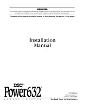 DSC Power632 DSCPC1555RKW Installation Manual