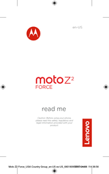 Lenovo Moto Z2 FORCE Manual