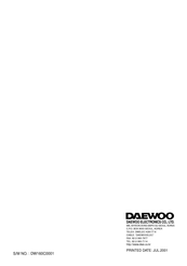 Daewoo DWM-170C Service Manual