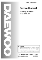 Daewoo DW-200CG Service Manual
