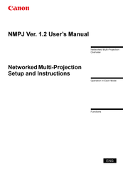 Canon NMPJ 1.2 User Manual