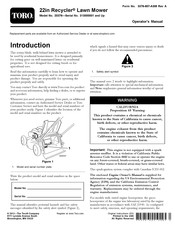 Toro Recycler 20376 Operator's Manual