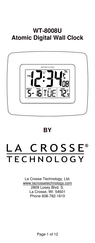 La Crosse Technology WT-8008U Manual