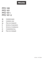 Miele PFD 101 i Installation Manual