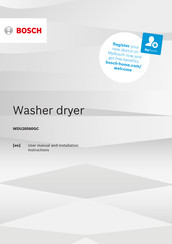 Bosch WDU28560GC User Manual And Installation Instructions