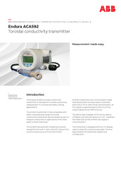 ABB Endura ACA592 Operating Instructions Manual
