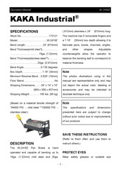 KAKA Industrial W-2416Z Operation Manual