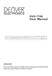 Denver Electronics DVD-778K User Manual