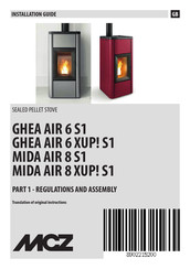 MCZ MIDA AIR 8 XUP! S1 Installation Manual