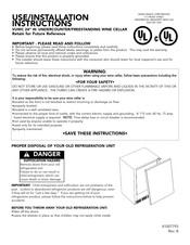 Viking VUWC Use & Installation Instructions Manual