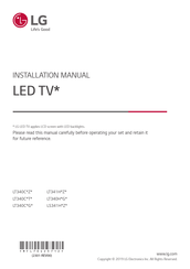 LG LT340C T Series Installation Manual