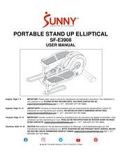 Sunny Health & Fitness SF-E3908 User Manual
