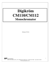 Spectral Products CM110 Manual