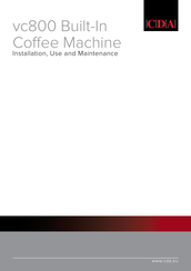 CDA vc800 Installation, Use And Maintenance Manual