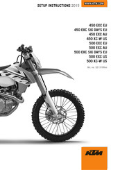KTM 500 EXC EU 2015 Setup Instructions