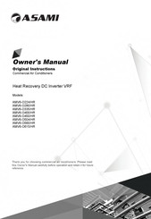 Asami AMV6-O504/HR Owner's Manual