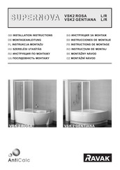 RAVAK AntiCalc SUPERNOVA VSK2 ROSA Installation Instructions Manual