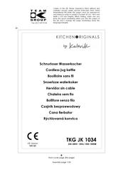 Kalorik KITCHEN RIGINALS TKG JK 1034 Manual