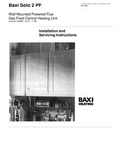 Baxi 41 077 71 Installation And Servicing Instruction