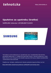 Samsung UE50BU8072UXXH Quick Start Manual