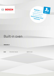 Bosch HBG632B 1I Series Instruction Manual