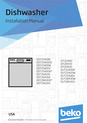 Beko DUT28430X Installation Manual