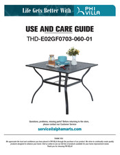 Phi Villa THD-E02GF0703-060-01 Use And Care Manual