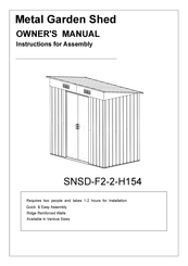 BED BATH & Beyond SNSD-F2-2-H154 Owner's Manual