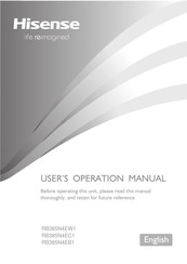 Hisense RB385N4EB1 User's Operation Manual