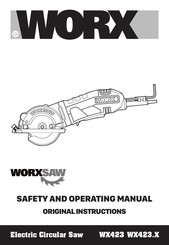 Worx WX423.X Safety And Operating Manual Original Instructions