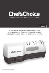Chef's Choice G203 Instructions Manual