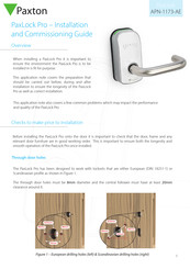 Paxton PaxLock Pro APN-1173-AE Installation And Commissioning Manual