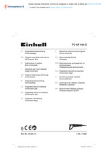 EINHELL 43.261.41 Original Operating Instructions