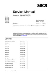 Seca 6657021248 Service Manual