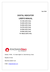 Radian VER 214A User Manual