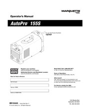Lincoln Electric MARQUETTE AutoPro 155S Operator's Manual