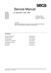 Seca 3357021099 Service Manual