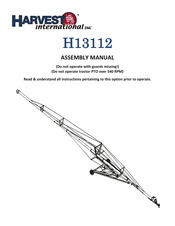 HARVEST H13112 Assembly Manual