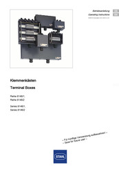 Stahl 8146/1 Operating Instructions Manual